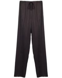 Semicouture - Elasticated Drawstring Trousers - Lyst