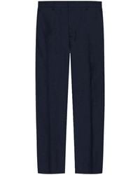 Ami Paris - Pressed-Crease Tapered Trousers - Lyst