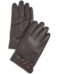 Polo Ralph Lauren - Knit Lined Leather Gloves - Lyst