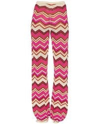 Devon Windsor - Cierra Chevron-Knit Trousers - Lyst