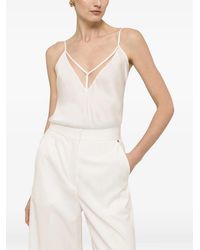 Nissa - Tulle-Insert Top - Lyst