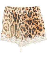 ERMANNO FIRENZE - Leopard-Print Shorts - Lyst