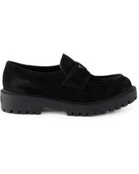 Prada - Mocassins En Daim Vieilli - Lyst