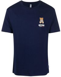 Moschino - T-shirt en coton à logo imprimé - Lyst