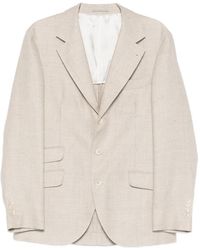 Brunello Cucinelli - Single-Breasted Jacket - Lyst