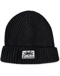 CAVENDISH® - Logo-Patch Ribbed-Knit Beanie Hat - Lyst
