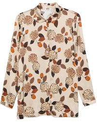 Siyu - Floral-Print Long-Sleeve Shirt - Lyst