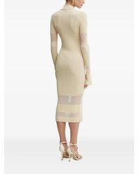 Patrizia Pepe - Ribbed-Knit Midi Dress - Lyst