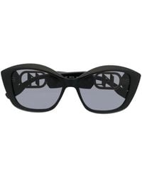 KARL LAGERFELD - Logo-Plaque Arm Sunglasses - Lyst