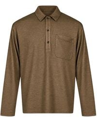 Song For The Mute - Long-Sleeve Chest-Pocket Polo Shirt - Lyst