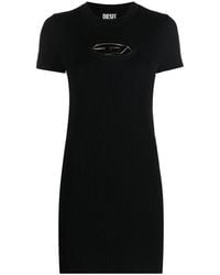 DIESEL - Cut-Out Logo T-Shirt Dress - Lyst