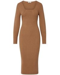 Liu Jo - Balloon Knit Midi Dress - Lyst