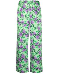 P.A.R.O.S.H. - Pantalone Floral Print Trousers - Lyst