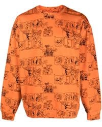 Moschino - Graphic-print Cotton Sweatshirt - Lyst