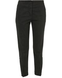 Aspesi - Button-Fastening Cropped Trousers - Lyst