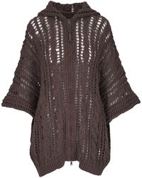 Brunello Cucinelli - オープンニット カーディガン - Lyst