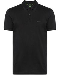 BOSS - Piqué-weave Cotton Polo Shirt - Lyst