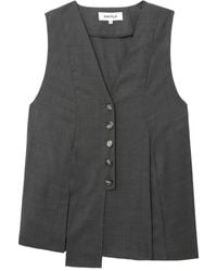 Enfold - Button-Fastening Asymmetric Waistcoat - Lyst