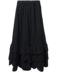 Noir Kei Ninomiya - Ruffled Skirt - Lyst