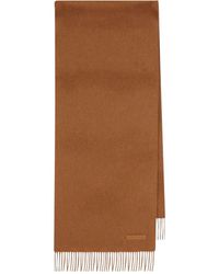 ZEGNA - Fringed logo scarf - Lyst