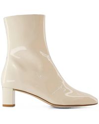 Aeyde - Millie Patent-Finish Ankle Boots - Lyst