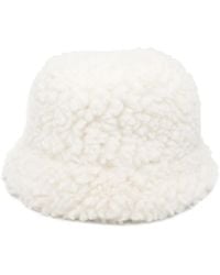 Prada - Logo-Plaque Wool-Blend Bucket Hat - Lyst