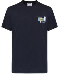 Moschino - Embroidered Cotton Jersey T-Shirt - Lyst