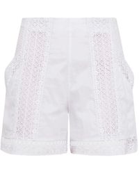 Charo Ruiz - Oralia Lace-Trim Shorts - Lyst