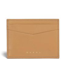 Marni - Logo-Print Leather Cardholder - Lyst
