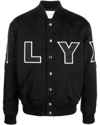 1017 ALYX 9SM - Nylon Logo Varsity Jacket Black - Lyst