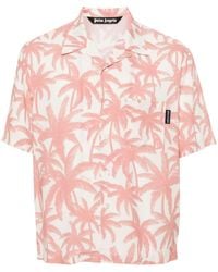 Palm Angels - Palm-Tree Print Shirt - Lyst