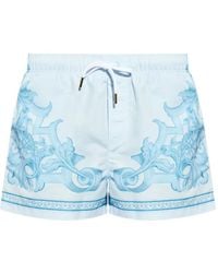 Versace - Ornamental-Print Swim Shorts - Lyst