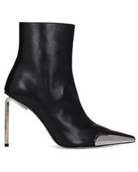 Off-White c/o Virgil Abloh - Jitney Metal-Heel Ankle Boots - Lyst