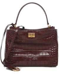 Balenciaga - Sac Cabas À Effet Peau De Crocodile Rodeo - Lyst