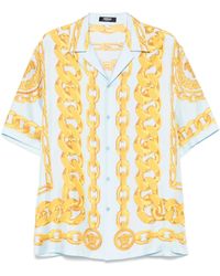 Versace - Medusa チェーンプリントシルクシャツ - Lyst