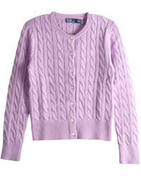 Polo Ralph Lauren - Cable-Knit Buttoned Cardigan - Lyst