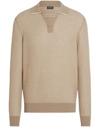 ZEGNA - Poloshirt Aus Seiden-Kaschmirgemisch - Lyst
