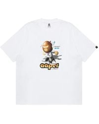 Aape By A Bathing Ape - Moonface Graphic-Print T-Shirt - Lyst