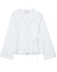 3.1 Phillip Lim - Collar Tie Blouse - Lyst