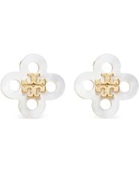 Tory Burch - Forget Me Not Clover Stud Earrings - Lyst