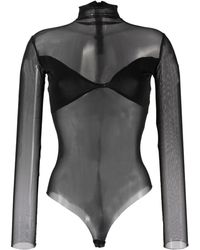 Atu Body Couture - Panelled Mesh Bodysuit - Lyst