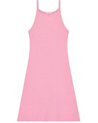 Courreges - Ribbed-Knit A-Line Mini Dress - Lyst