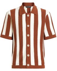 Dolce & Gabbana - Striped Button Shirt - Lyst