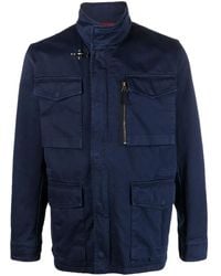 Fay - Chaqueta estilo militar con múltiples bolsillos - Lyst