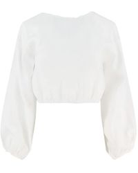 Cala De La Cruz - Blusa con lazo en la espalda - Lyst