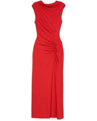 Jonathan Simkhai - Abito Midi Con Scollo Drappeggiato - Lyst