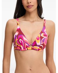 Chantelle - Vita Abstract-Print Bikini Top - Lyst