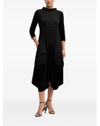 Joseph Ribkoff - Quilted-Panel Three-Quarter Sleeved Midi Dress - Lyst