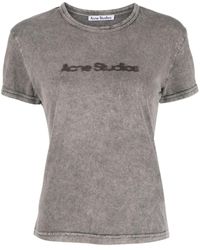 Acne Studios - Logo Cotton T-shirt - Lyst