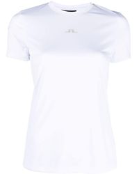 J.Lindeberg - Logo-print Round-neck T-shirt - Lyst